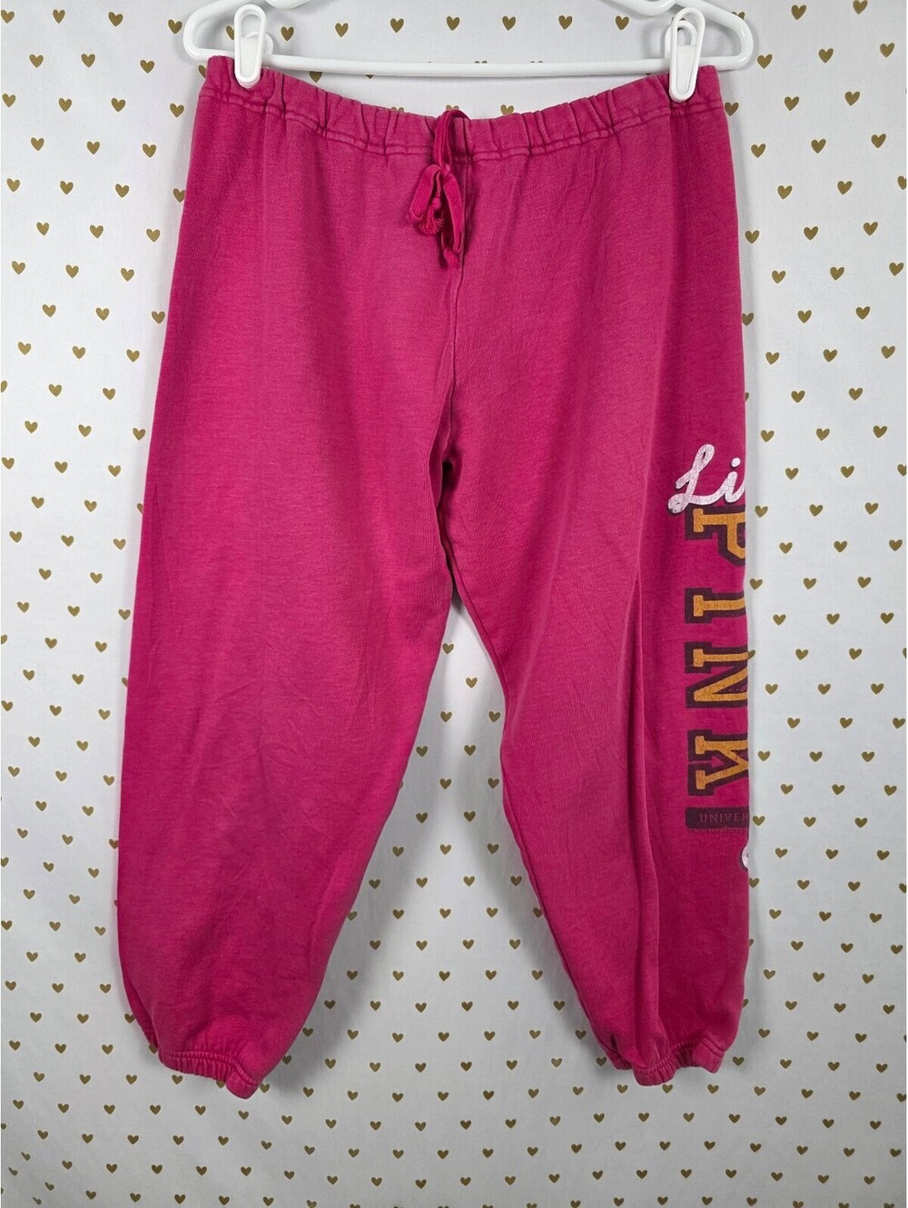 Victorias Secret PINK Vintage y2k Tapered Sweats Sweatpants SMALL A LISTERS